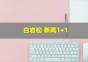 白岩松 新闻1+1